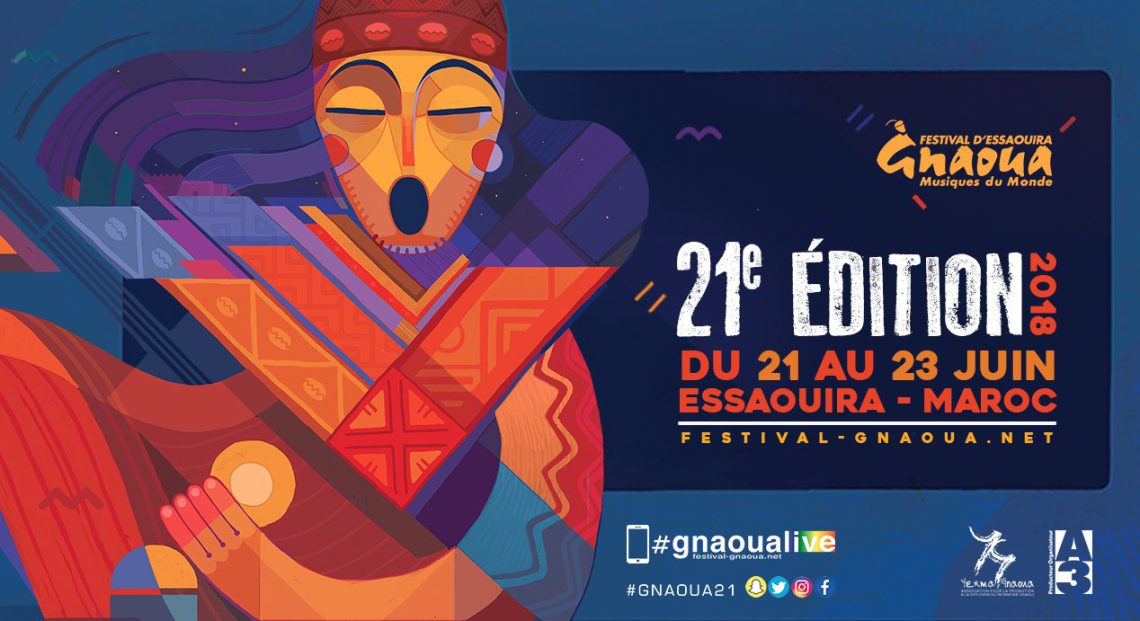 From 21 to 23 June 2018, Essaouira organizes the 21st version of the Gnaoua World Music Pageant