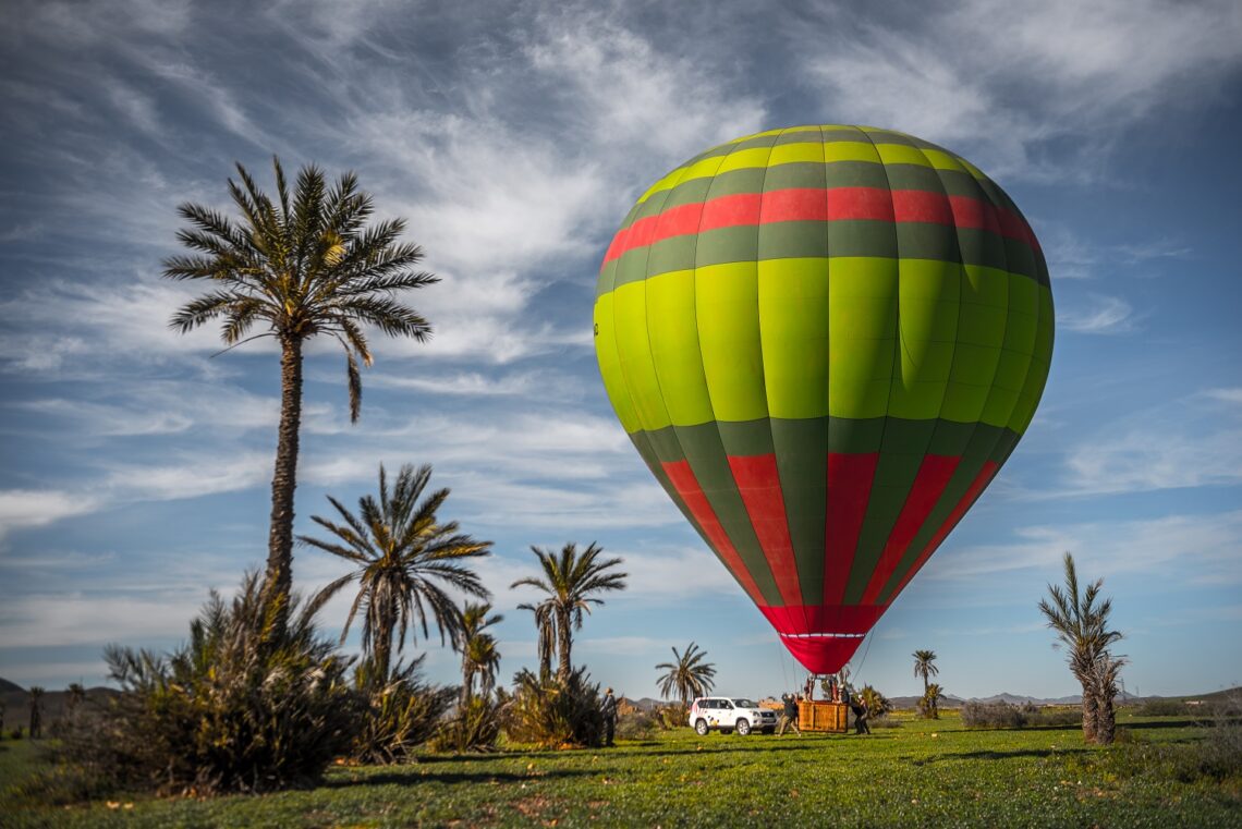 Hot air balloon in Marrakech