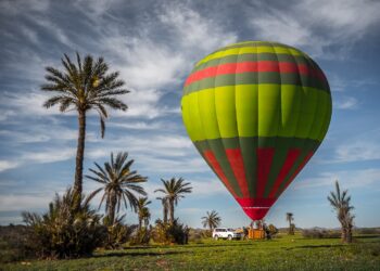 Hot air balloon in Marrakech