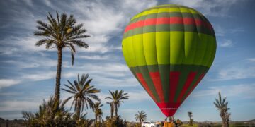 Hot air balloon in Marrakech